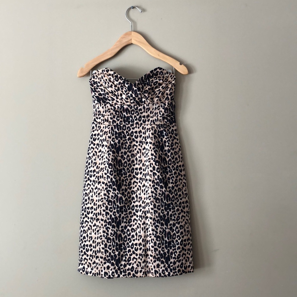 Leopard print pencil dress